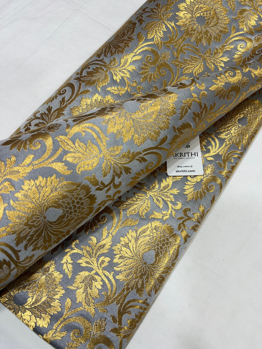 Pure Banarasi brocade fabric