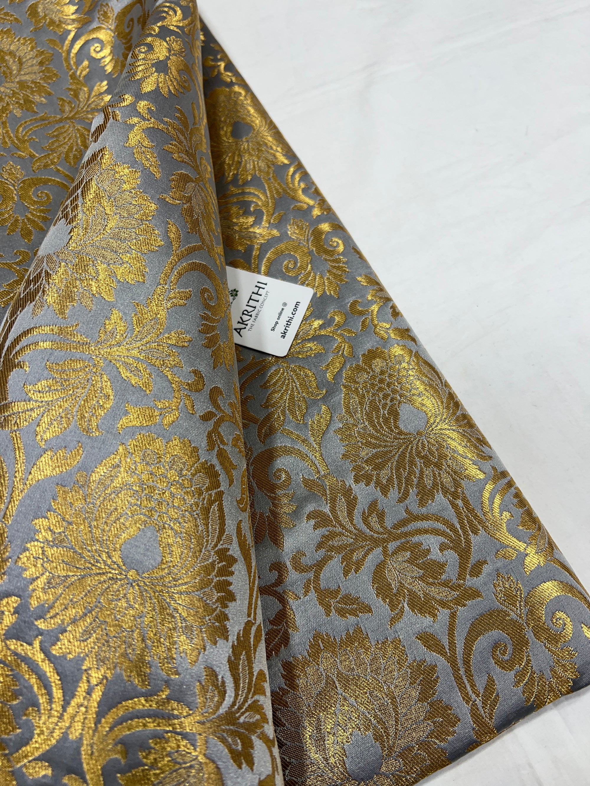 Pure Banarasi brocade fabric