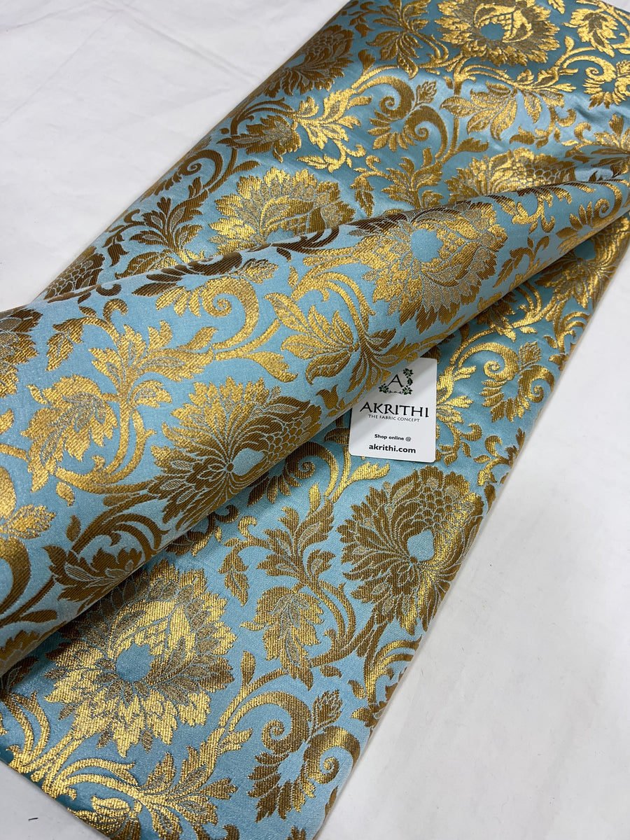 Pure Banarasi brocade fabric