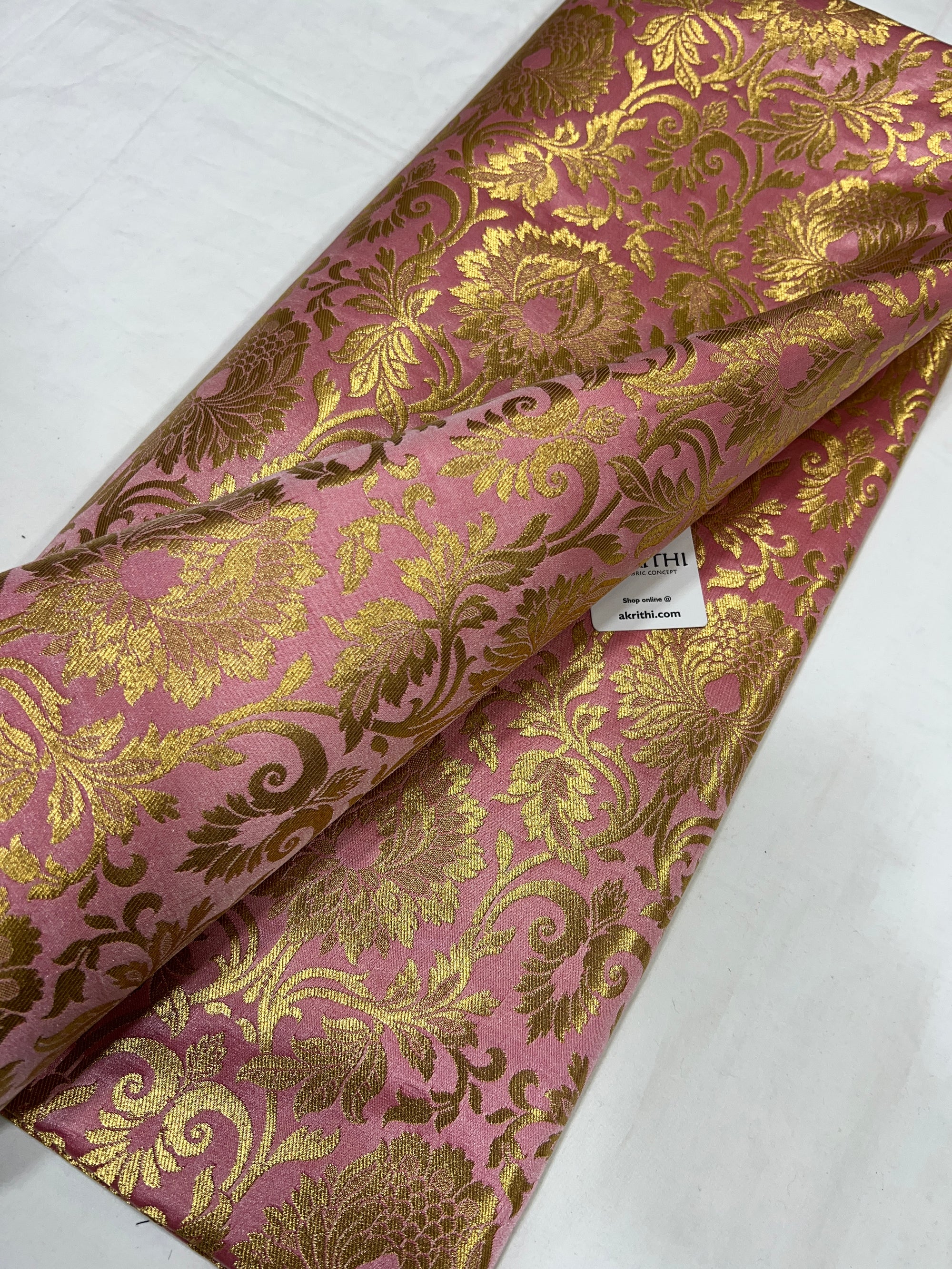 Pure Banarasi brocade fabric