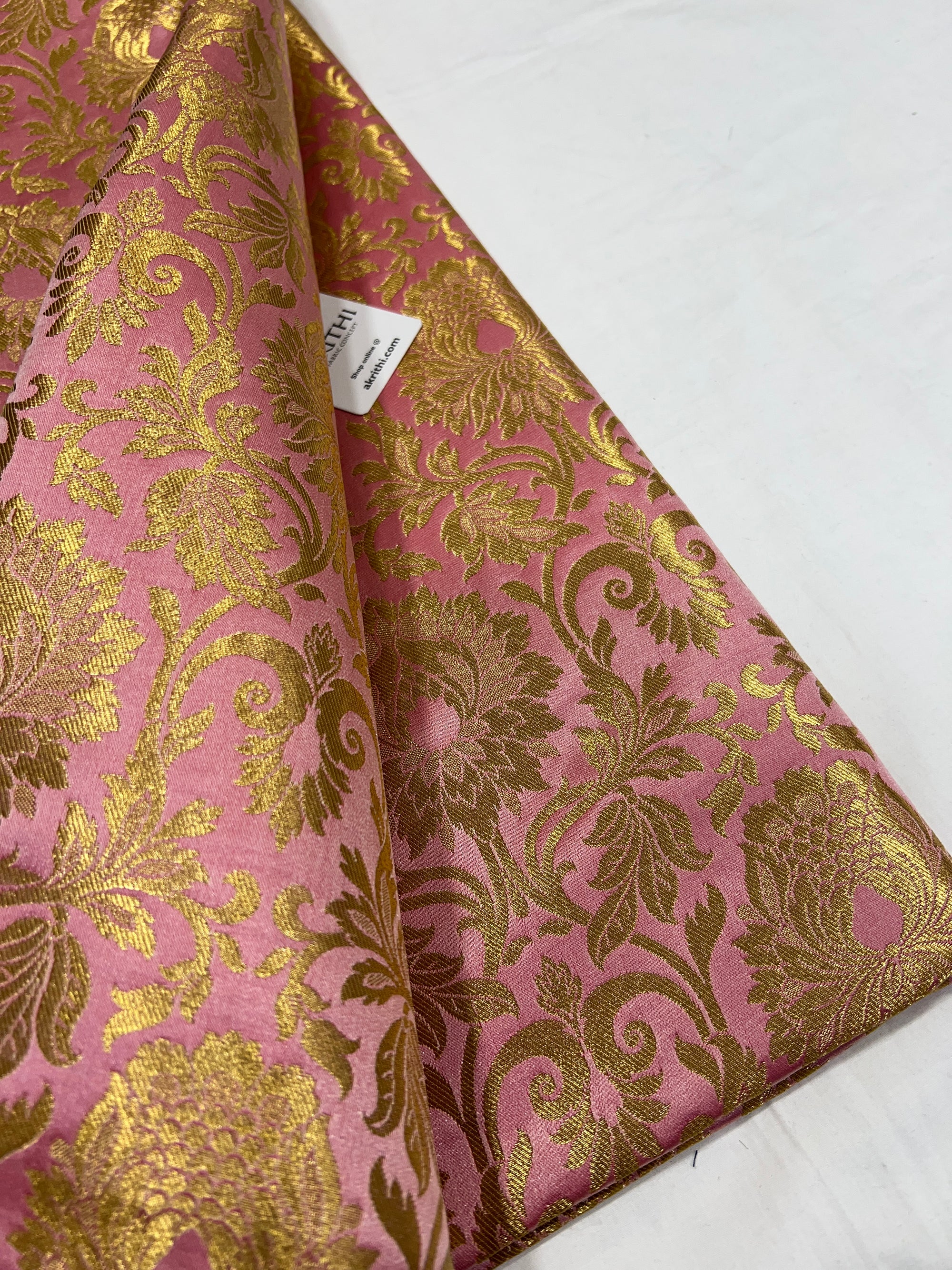 Pure Banarasi brocade fabric