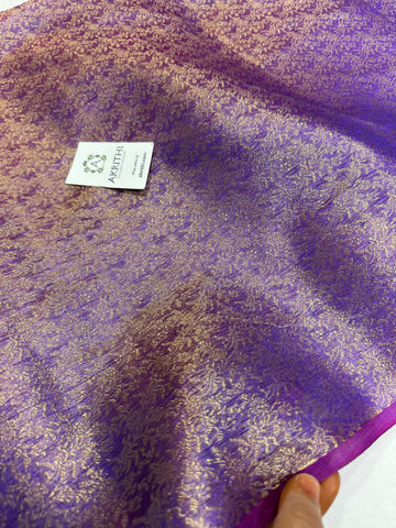 Crushed Tissue Banarasi brocade fabric