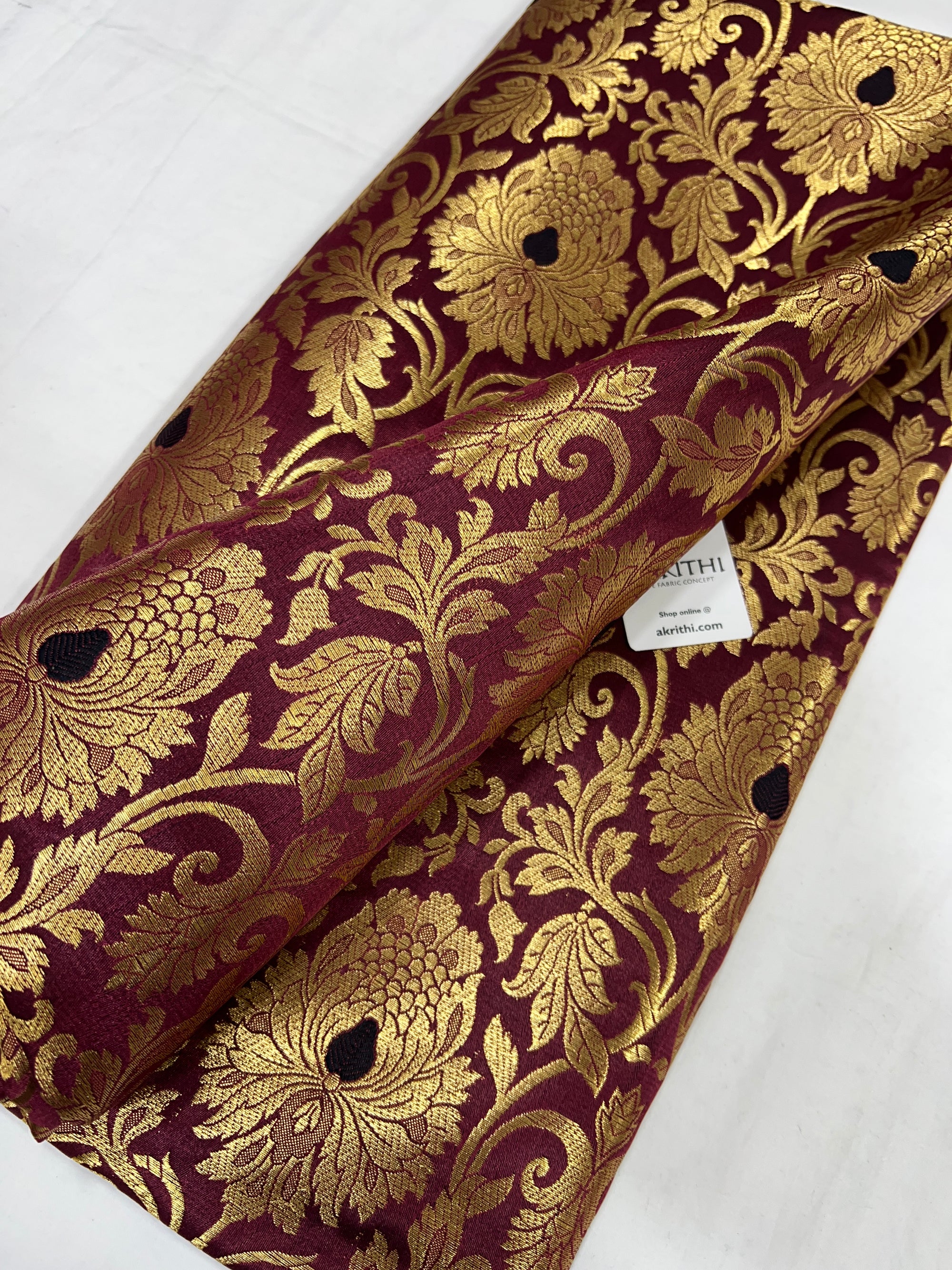 Pure Banarasi brocade fabric