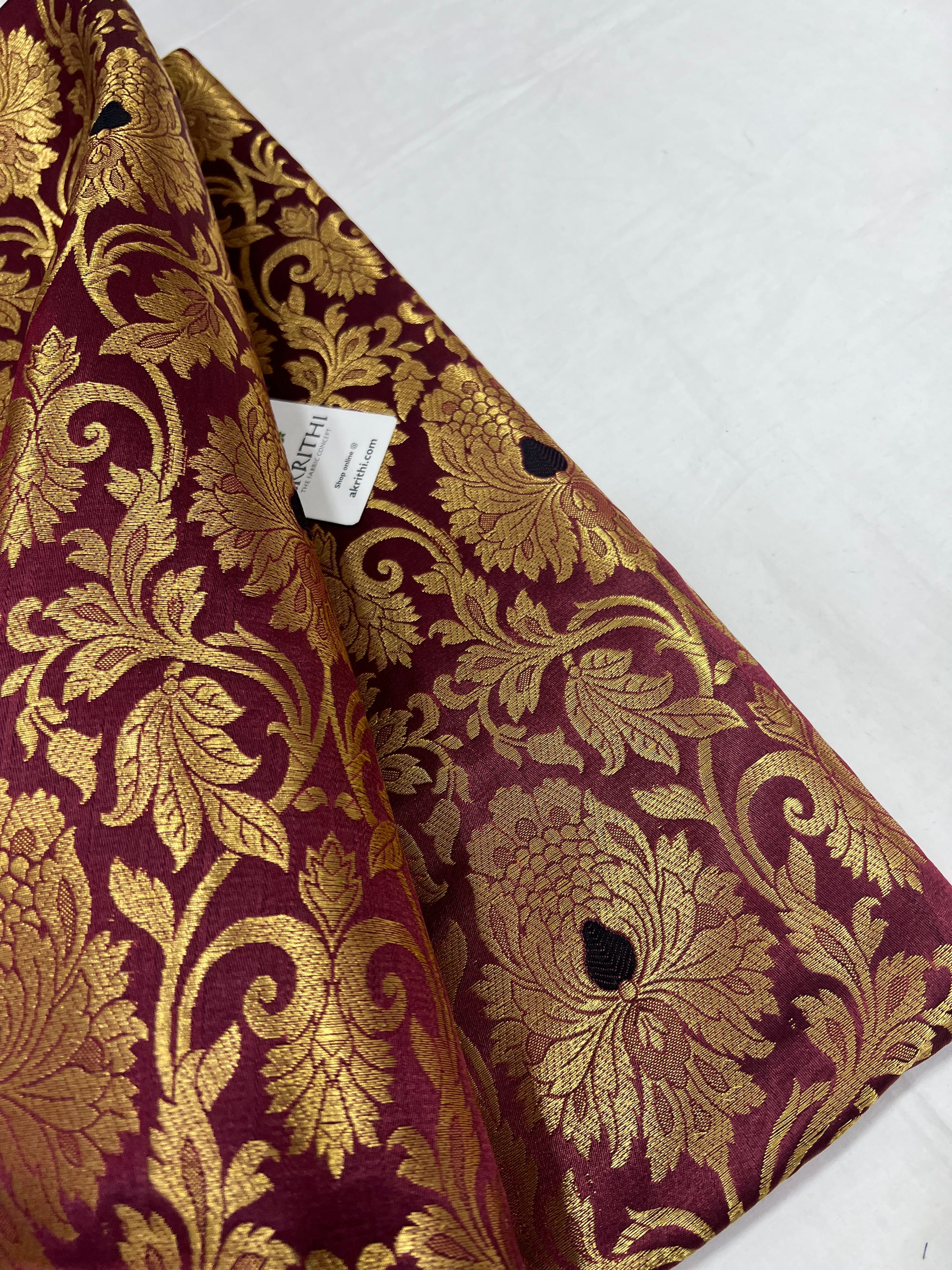 Pure Banarasi brocade fabric