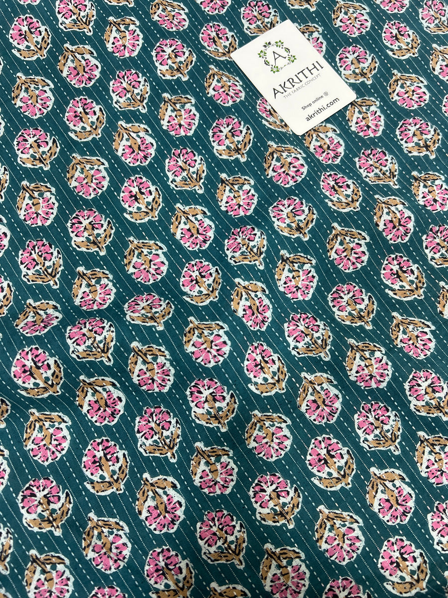 Kantha Printed pure cotton fabric