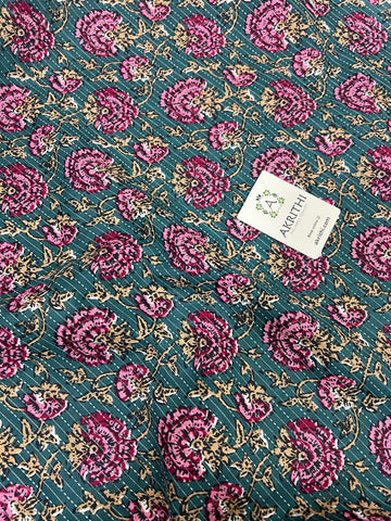 Kantha Printed pure cotton fabric