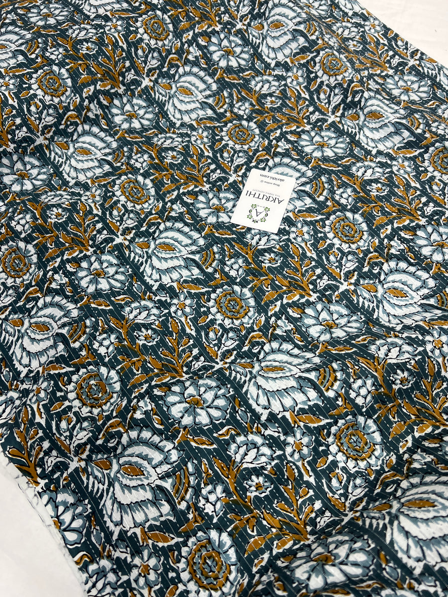 Kantha Printed pure cotton fabric