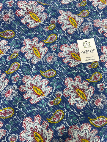 Kantha Printed pure cotton fabric