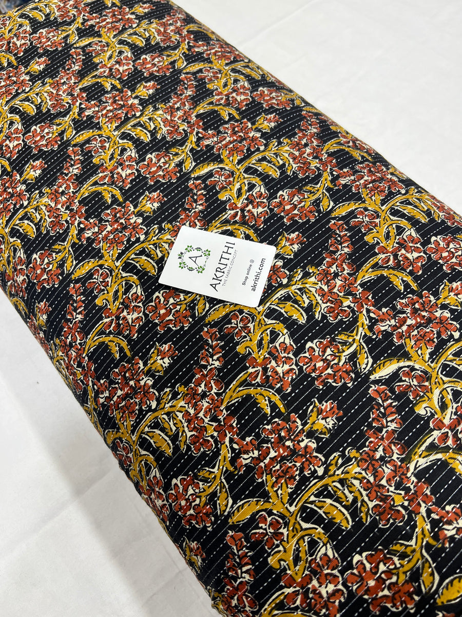 Kantha Printed pure cotton fabric