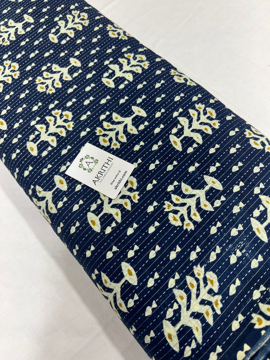 Kantha Printed pure cotton fabric