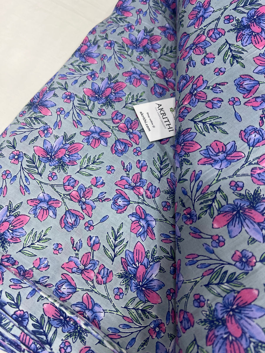 Printed pure cotton fabric