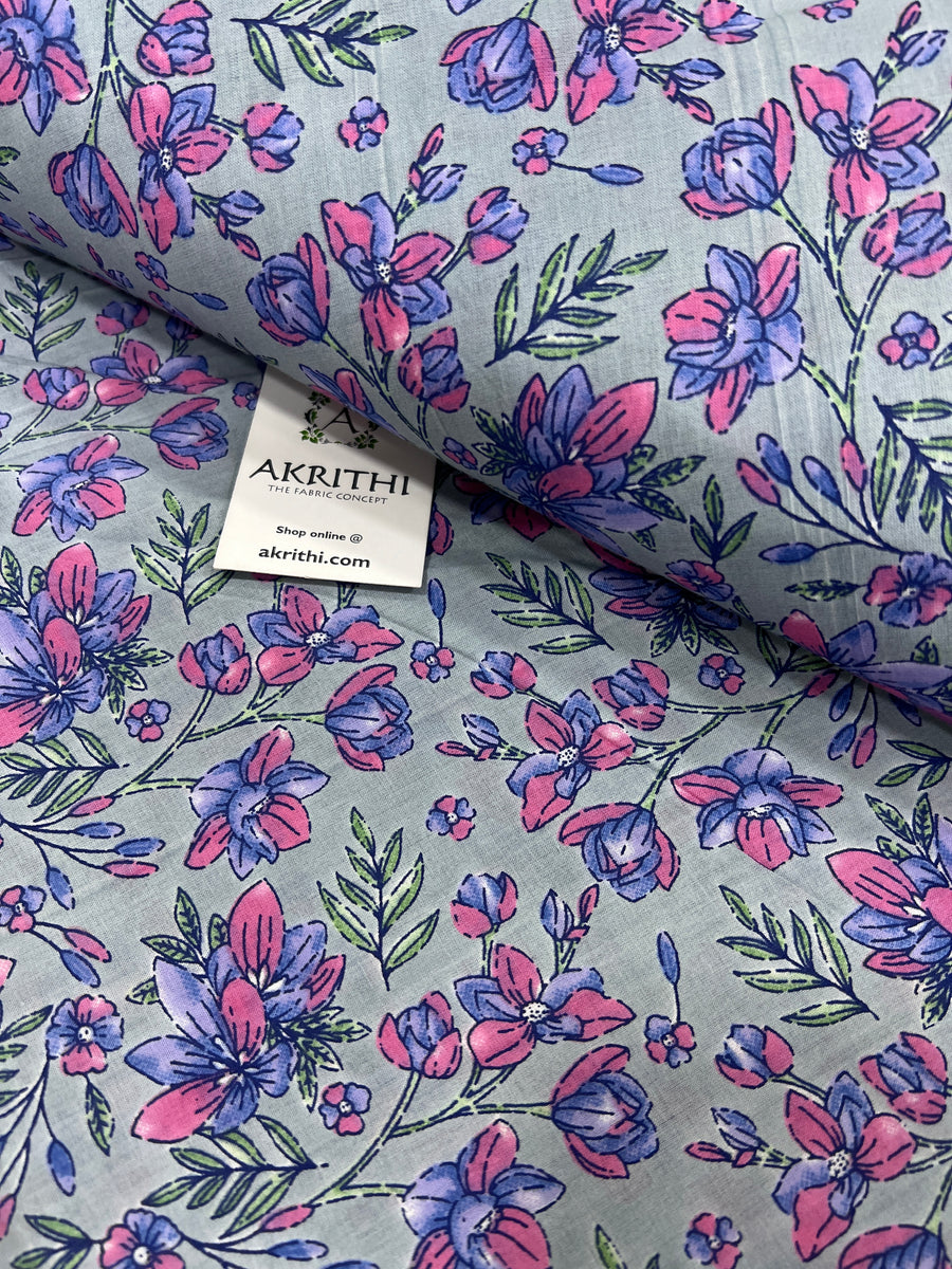 Printed pure cotton fabric