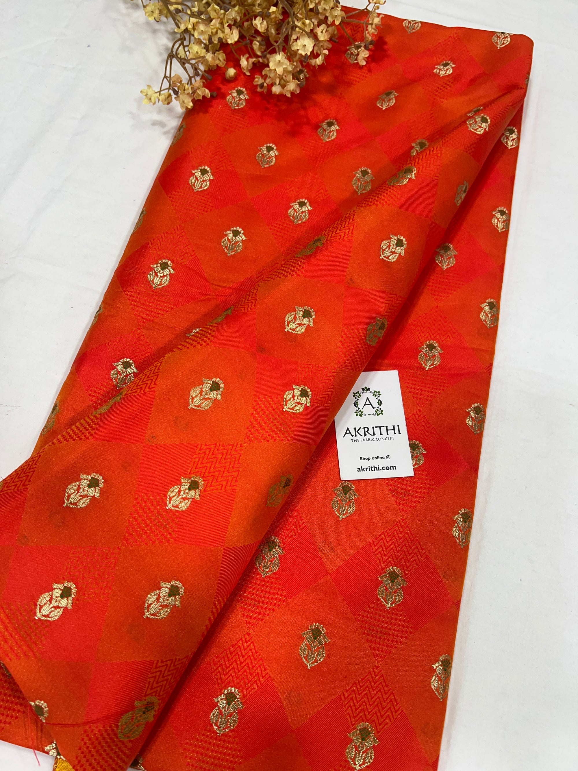 Pure Banarasi brocade fabric