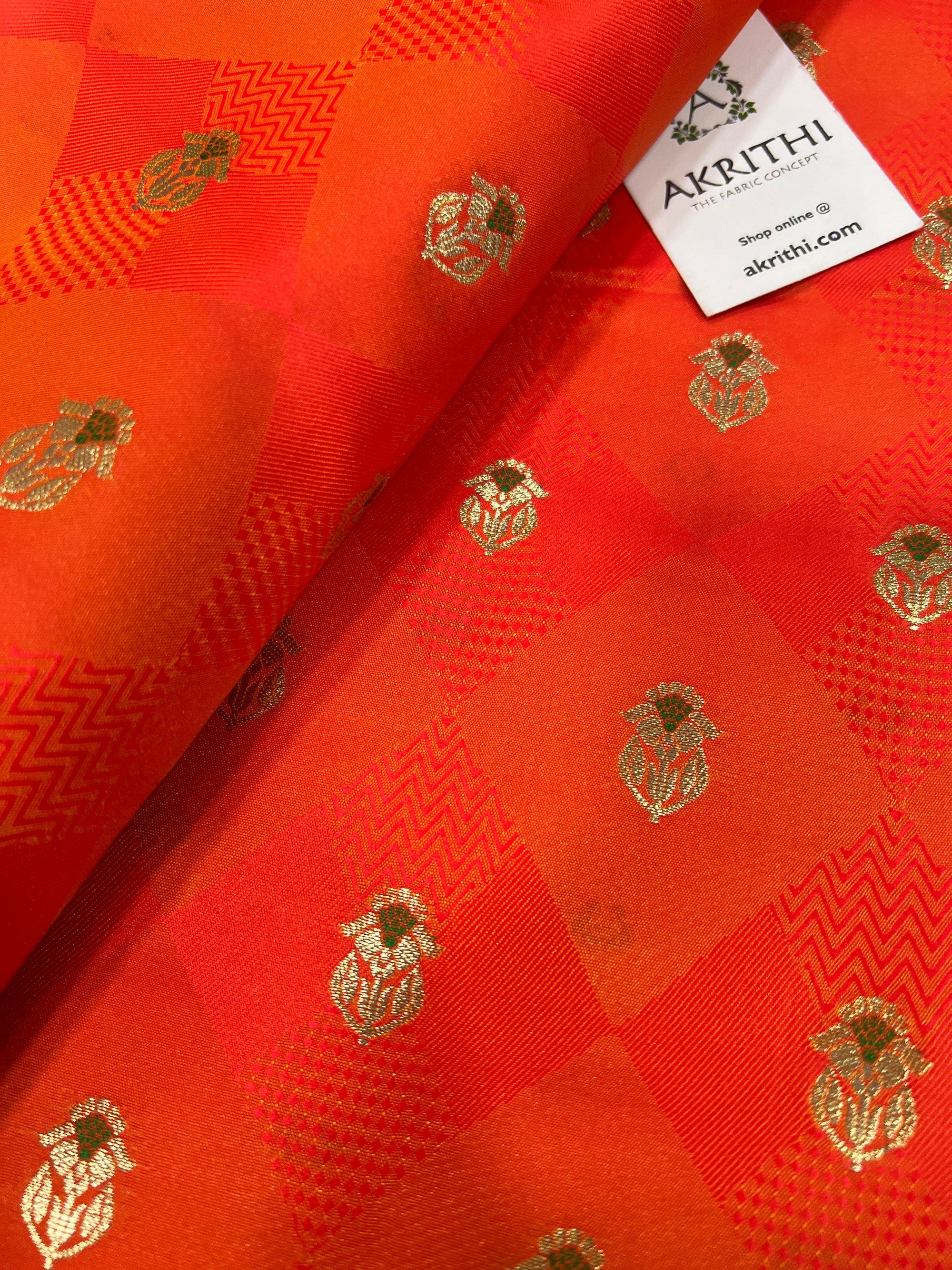 Pure Banarasi brocade fabric