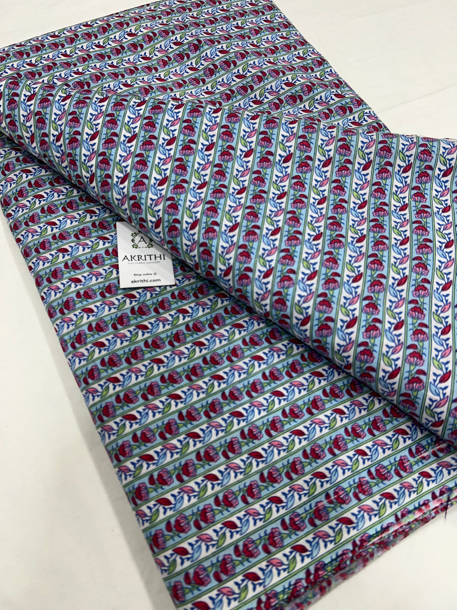 Printed pure cotton fabric