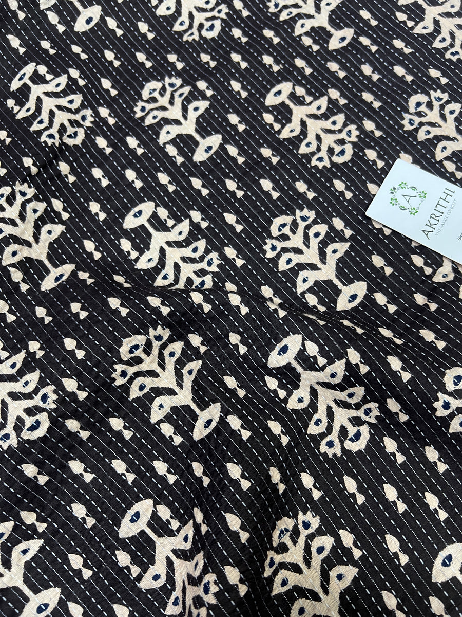 Kantha Printed pure cotton fabric