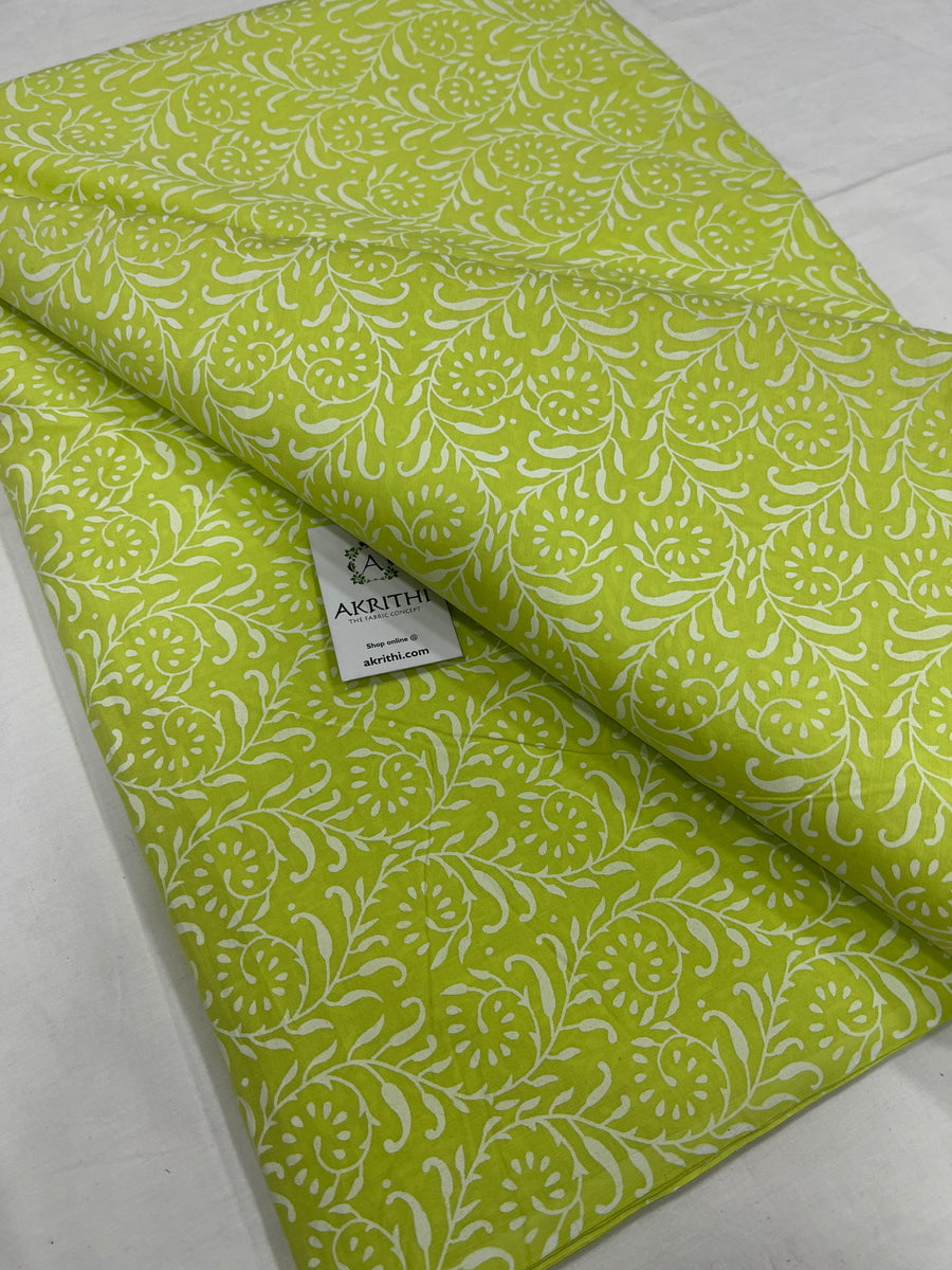 Printed pure cotton fabric