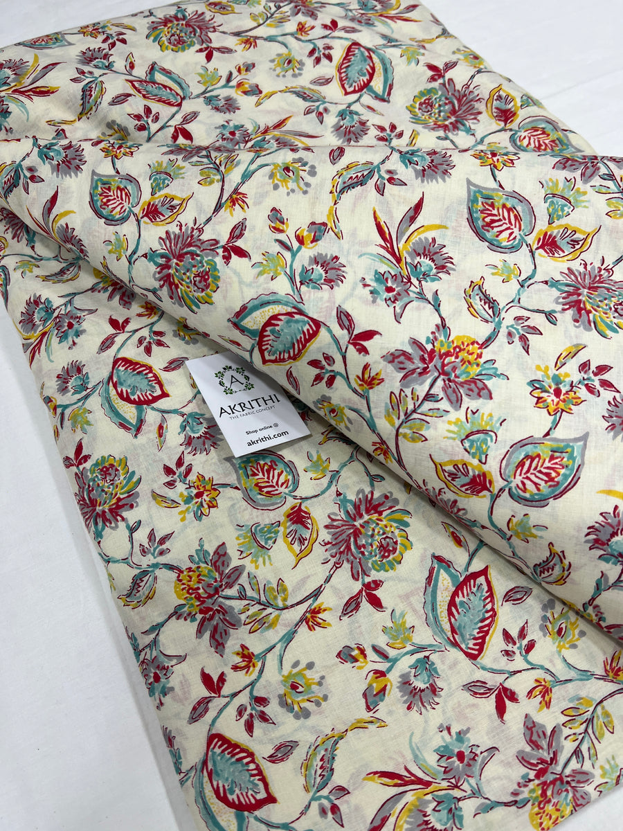 Printed pure cotton fabric