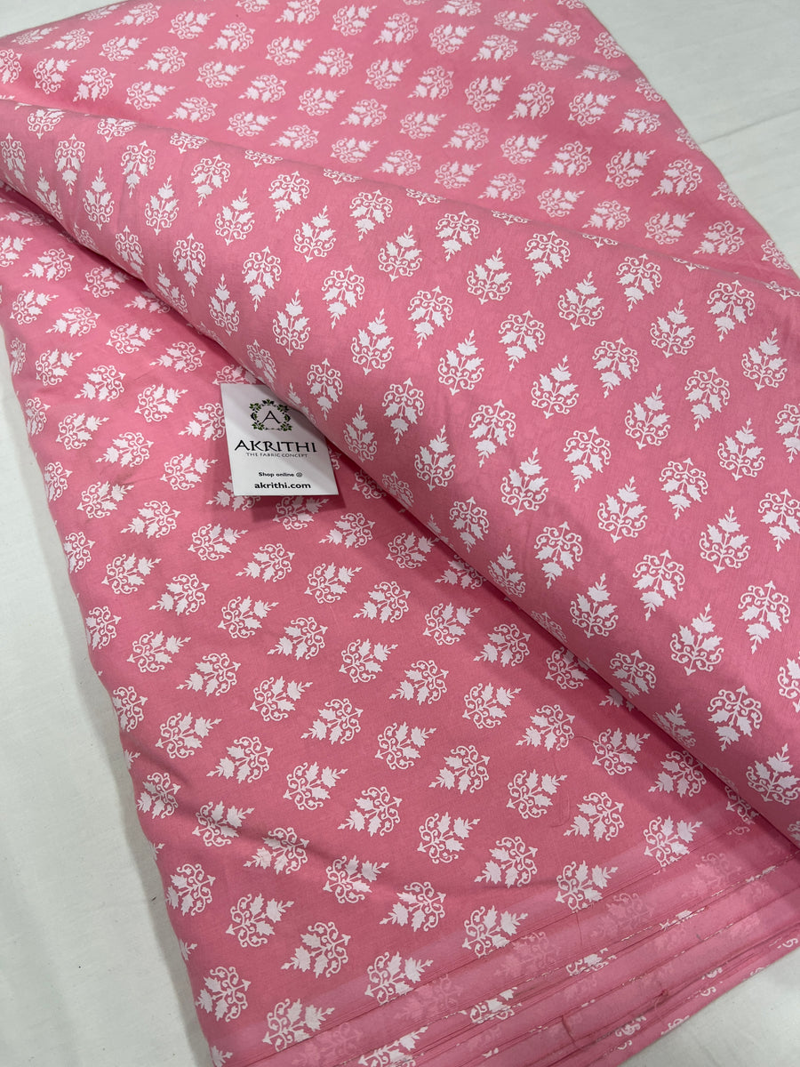 Printed pure cotton fabric