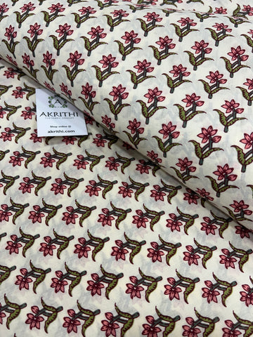 Printed pure cotton fabric