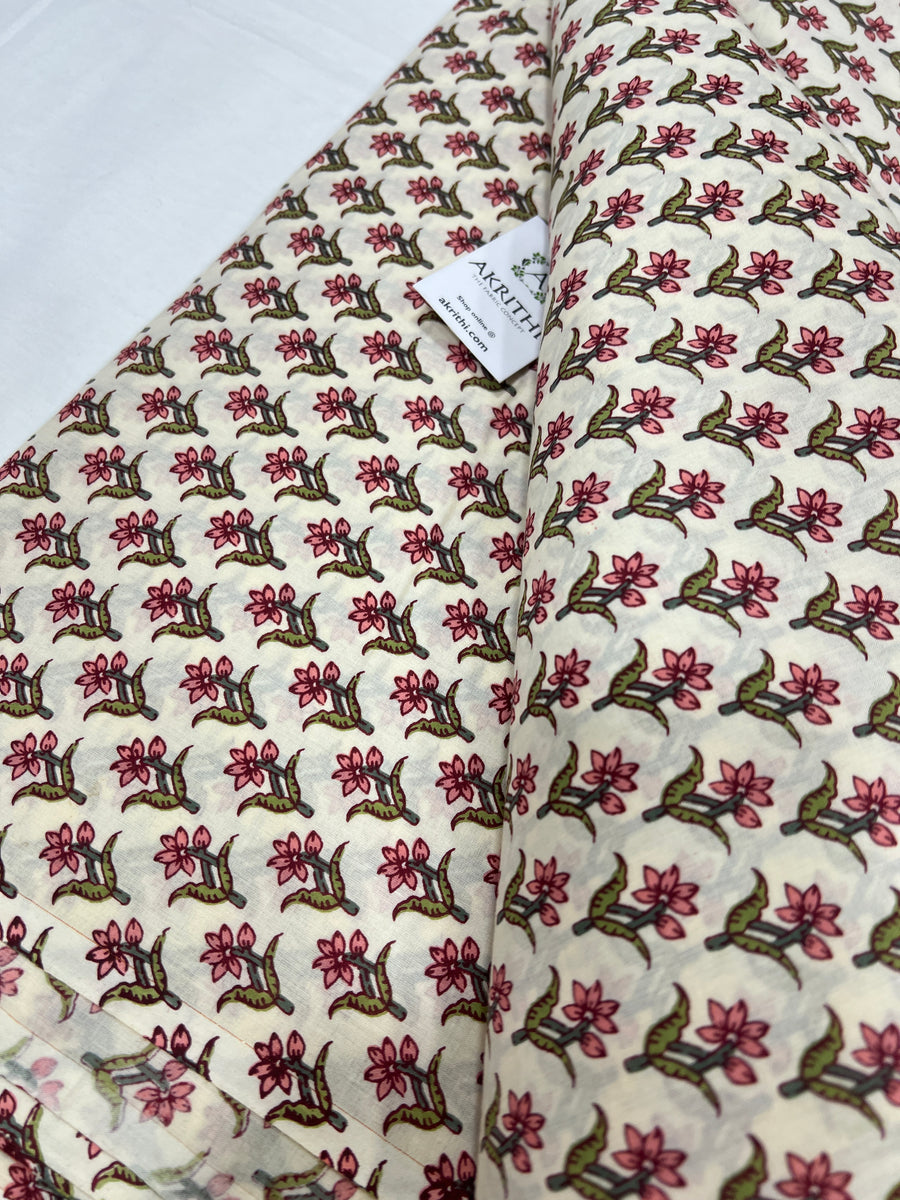 Printed pure cotton fabric