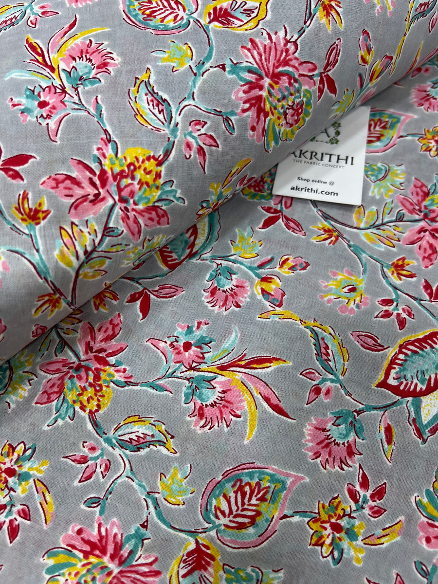 Printed pure cotton fabric