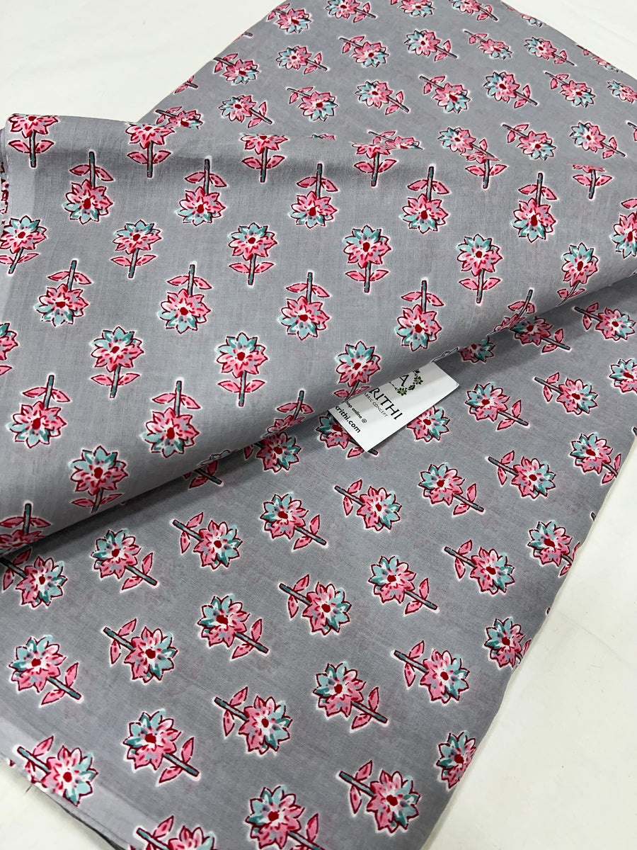 Printed pure cotton fabric