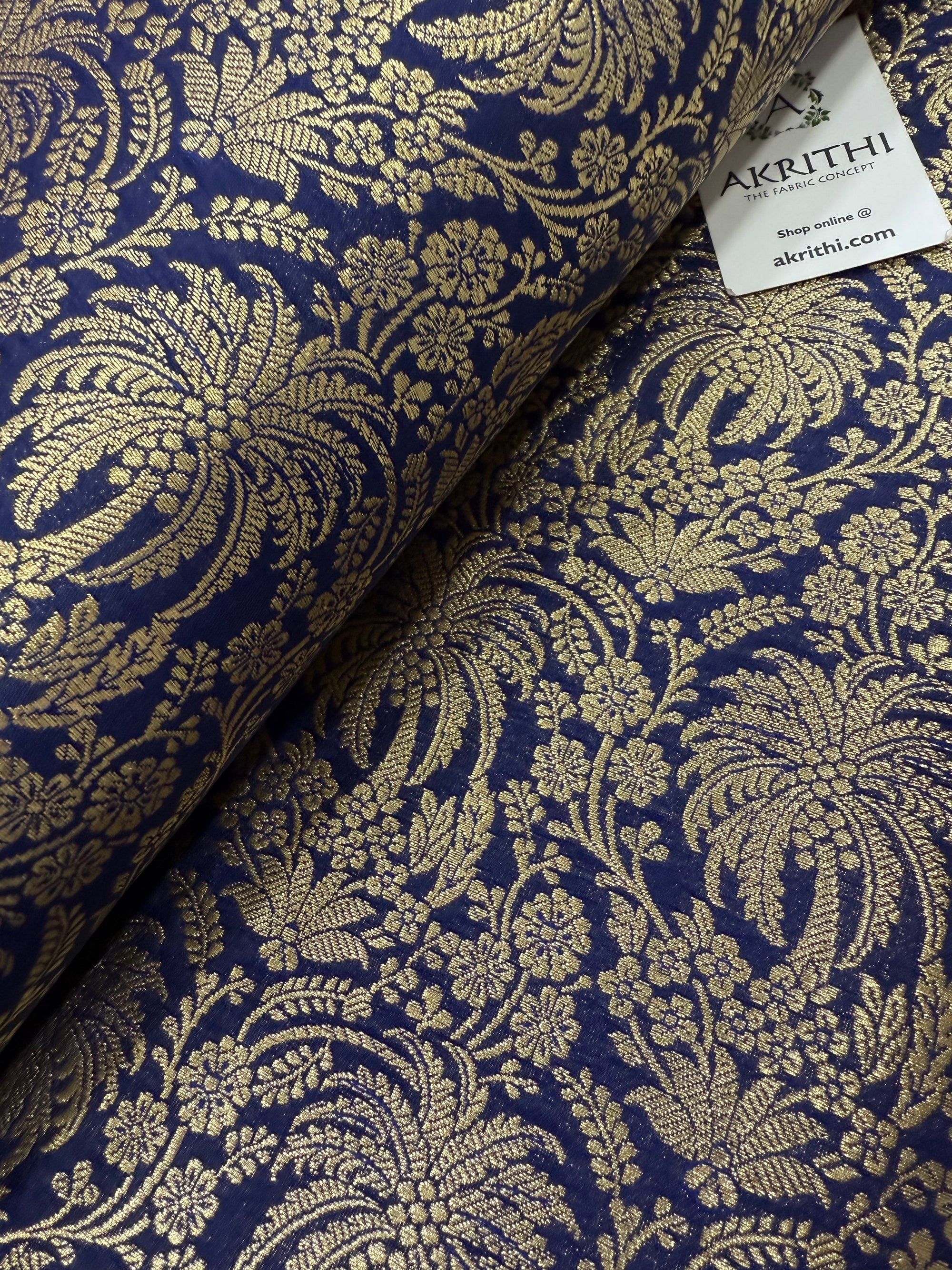 Pure Banarasi brocade fabric