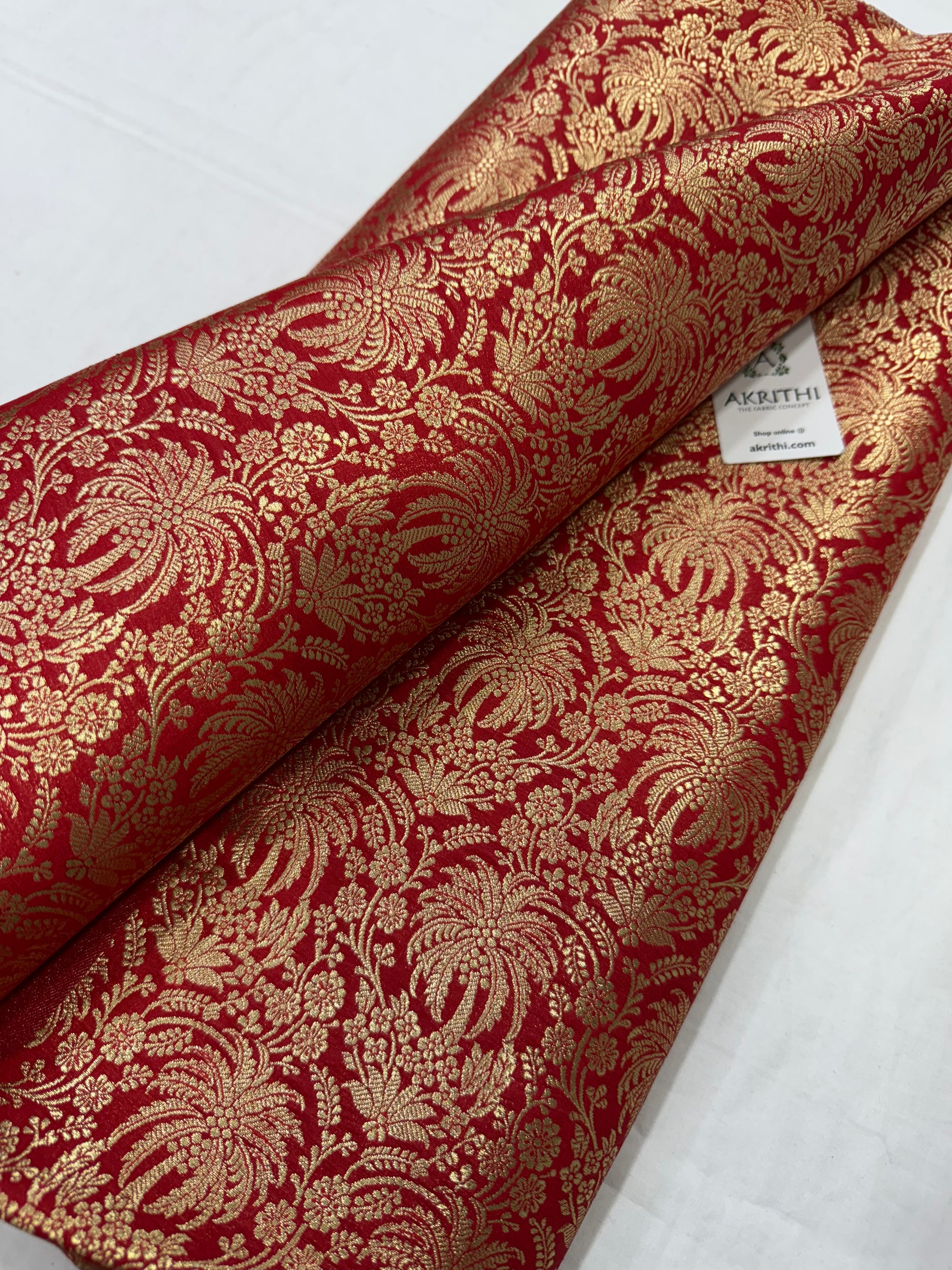 Pure Banarasi brocade fabric