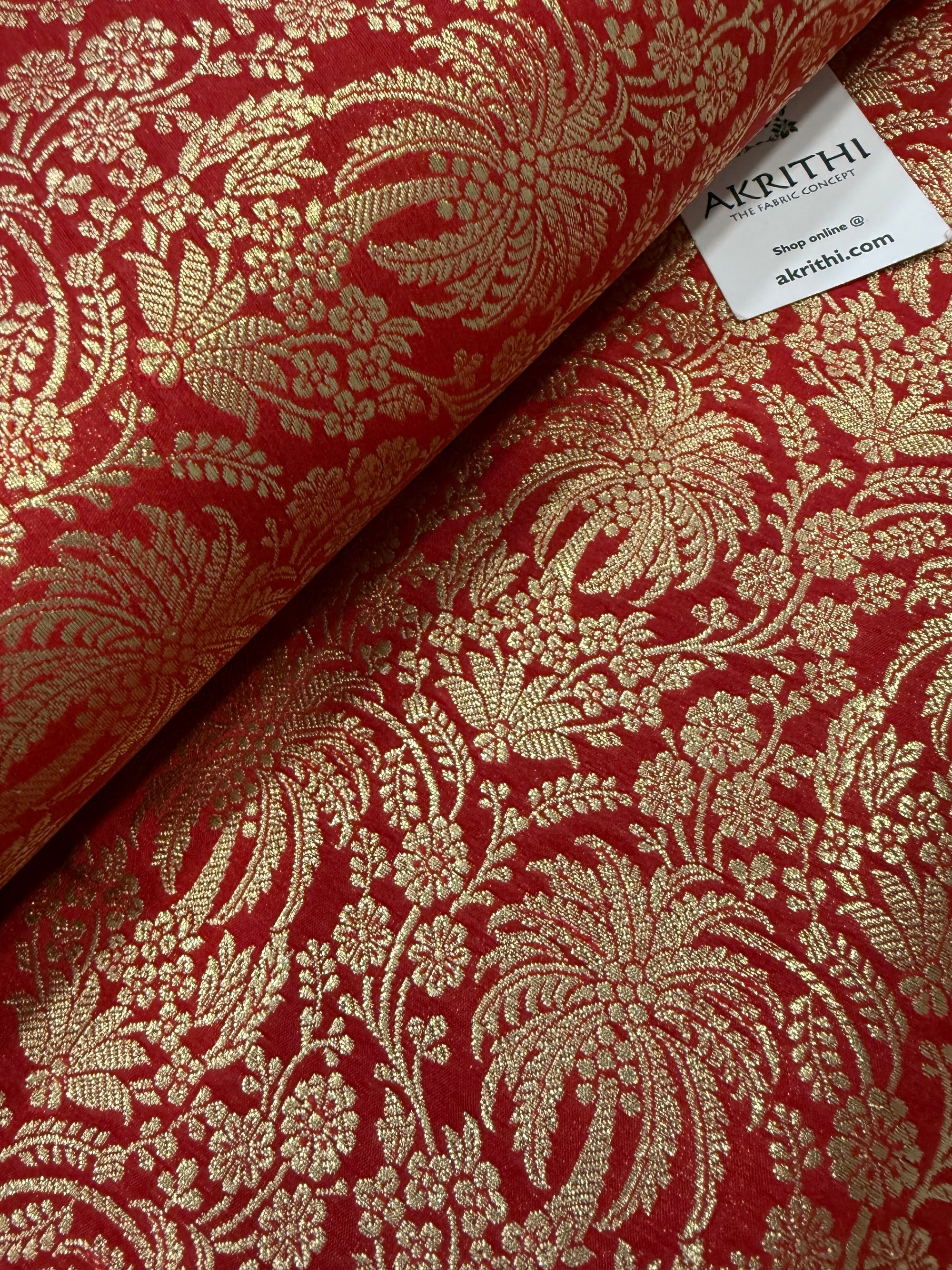 Pure Banarasi brocade fabric