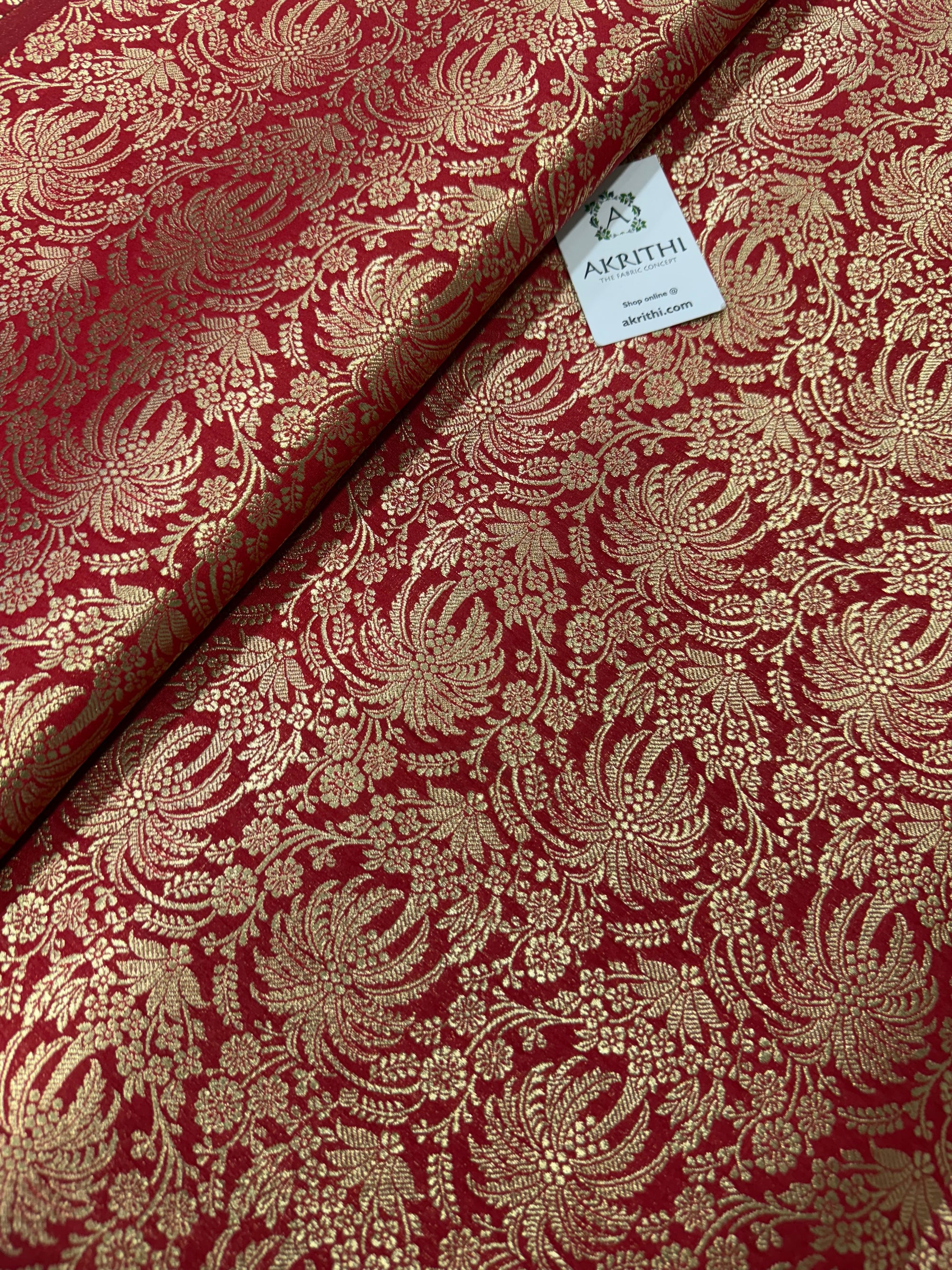 Pure Banarasi brocade fabric