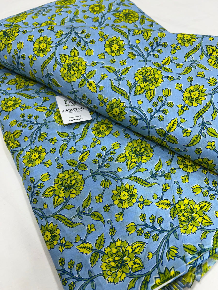 Printed pure cotton fabric