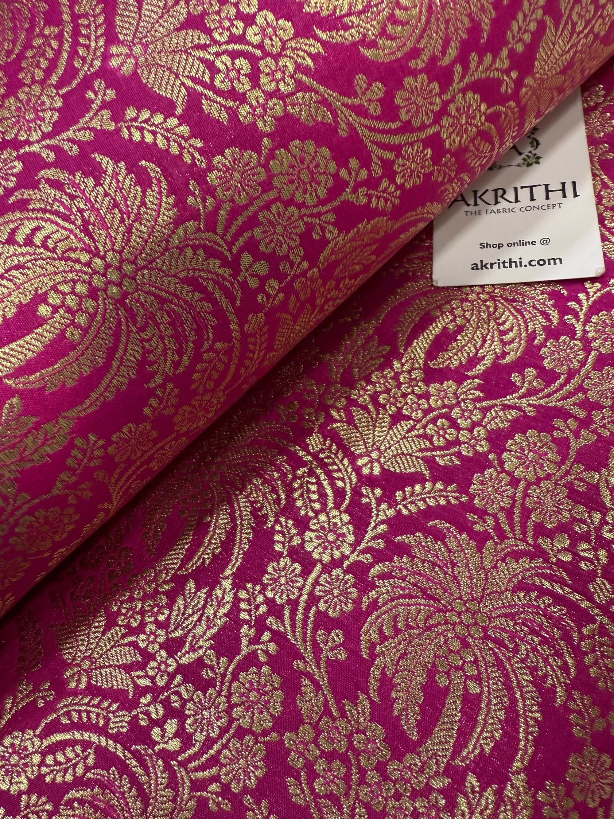 Pure Banarasi brocade fabric