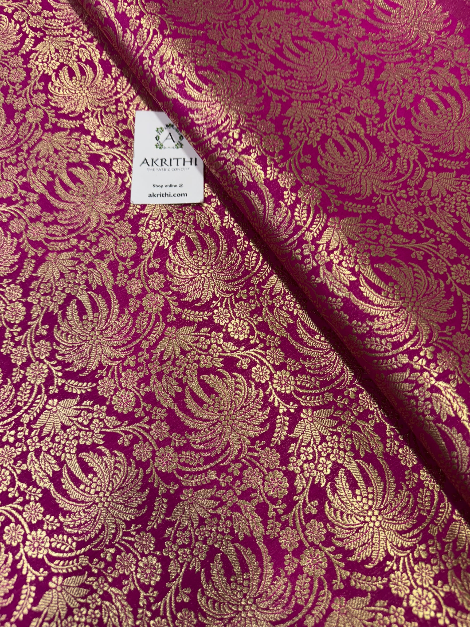 Pure Banarasi brocade fabric