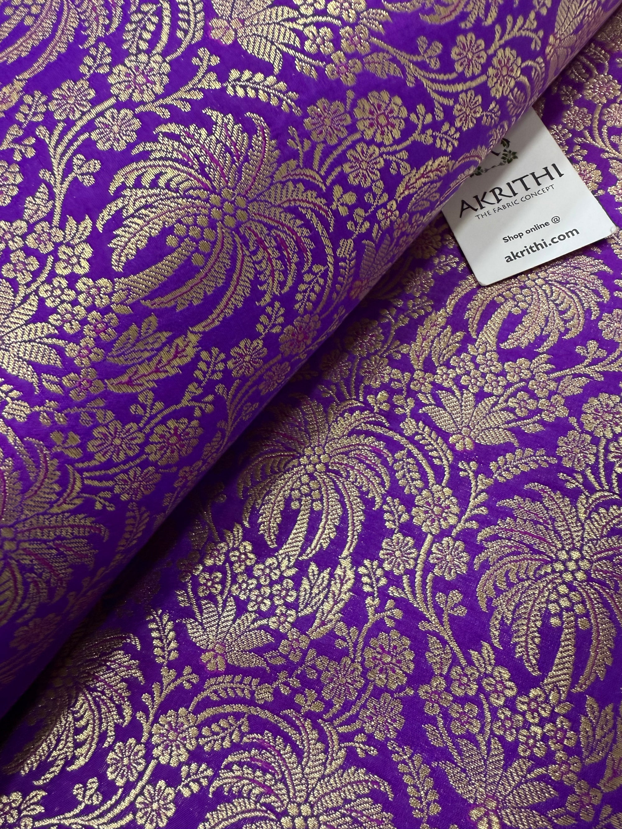 Pure Banarasi brocade fabric