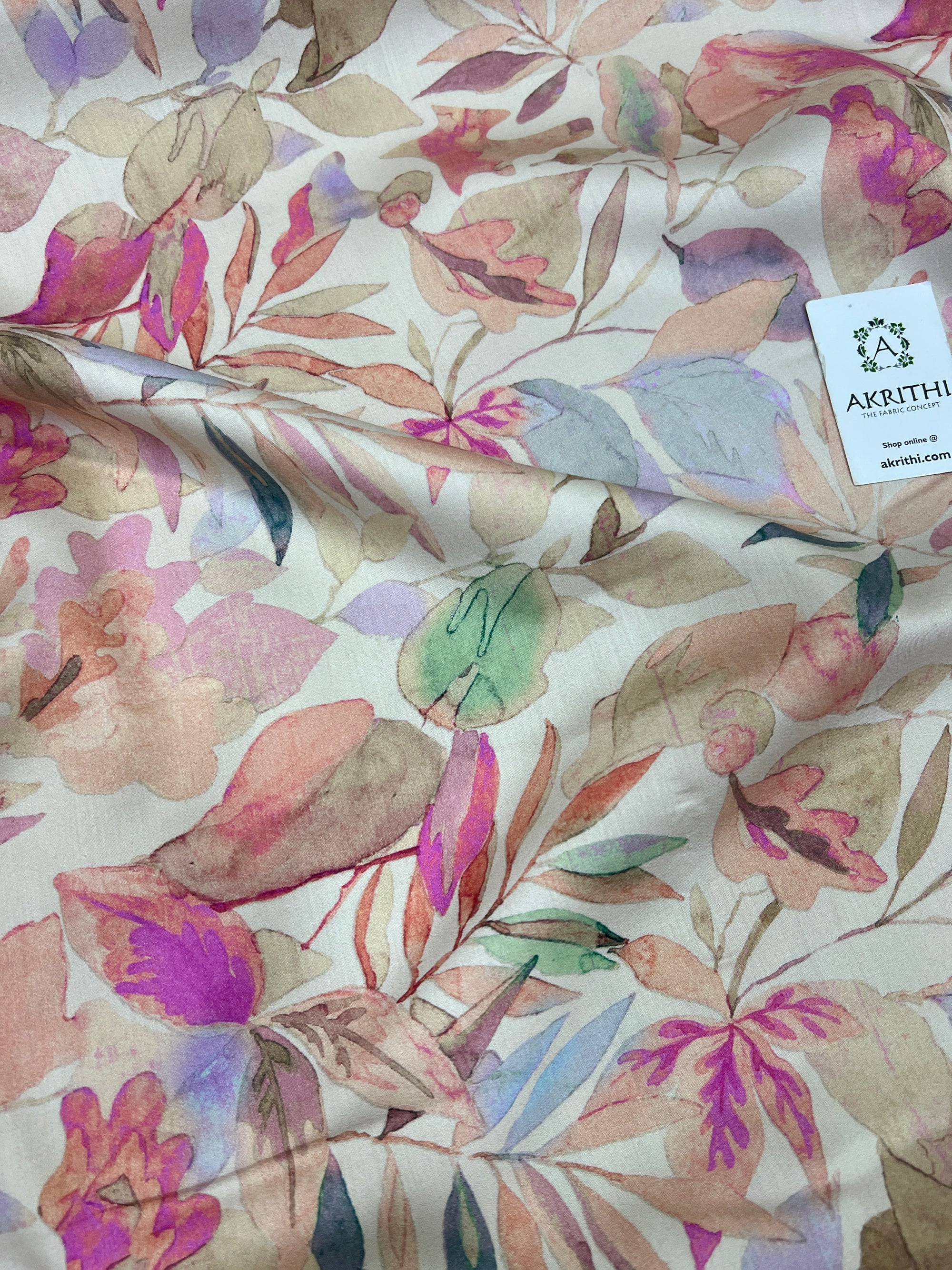 Digital Printed glazed pure cotton fabric