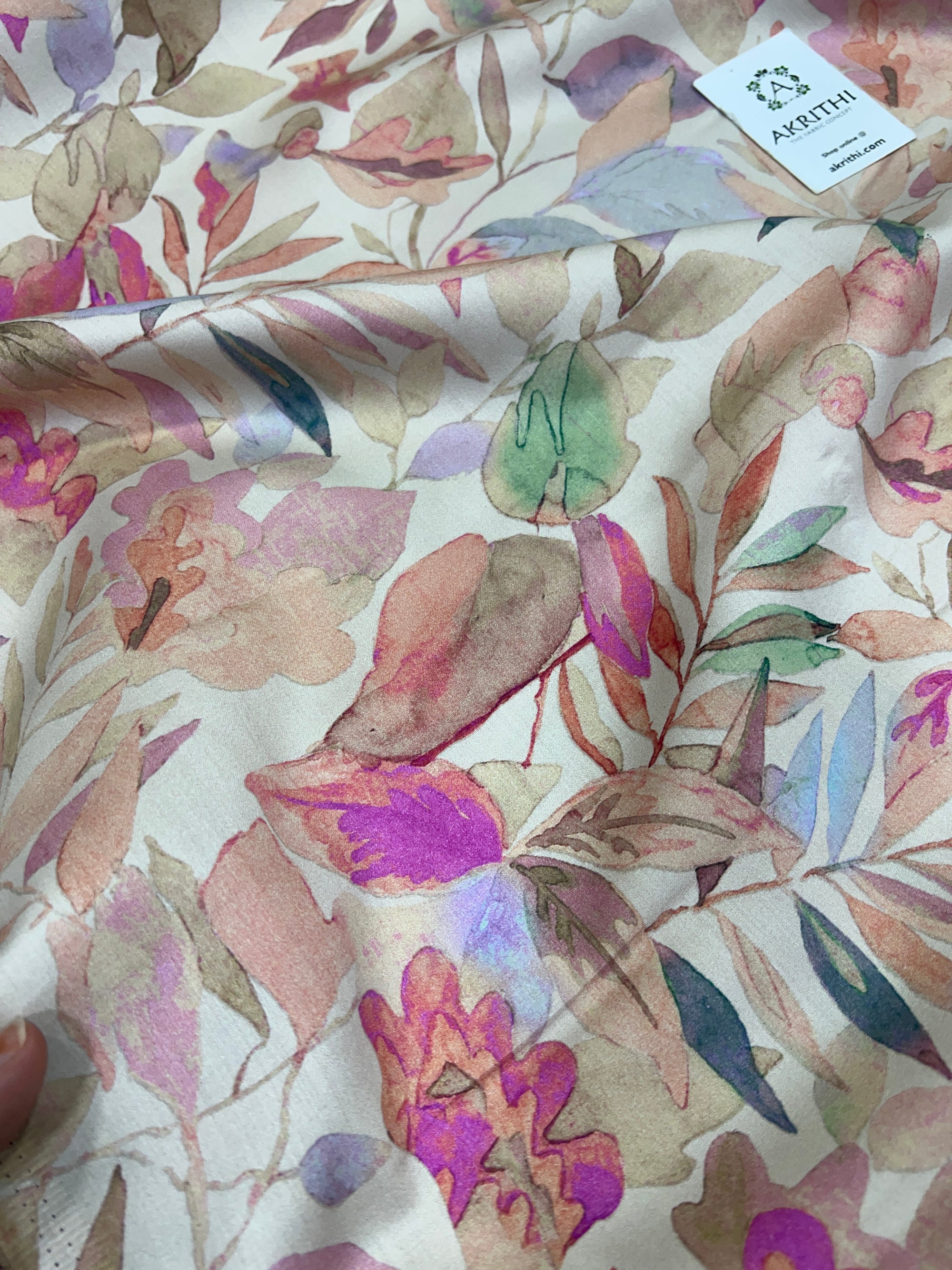 Digital Printed glazed pure cotton fabric