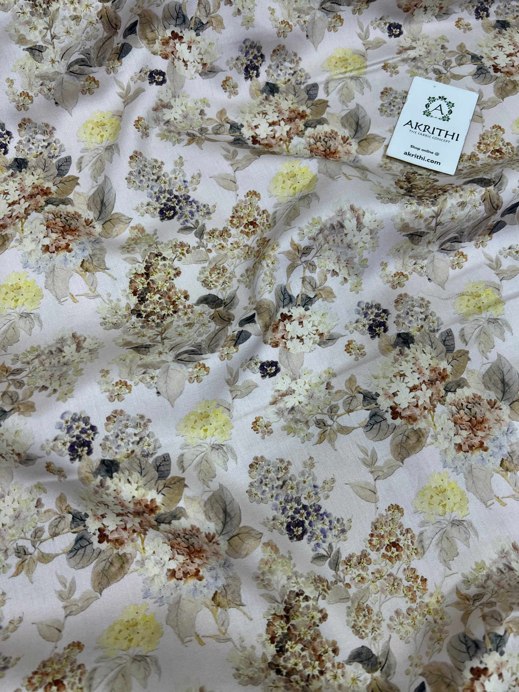 Digital Printed glazed pure cotton fabric