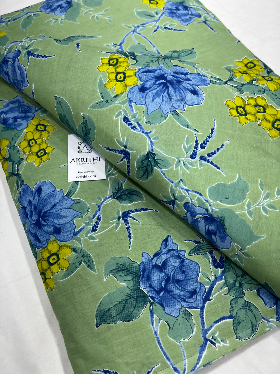 Printed pure cotton fabric