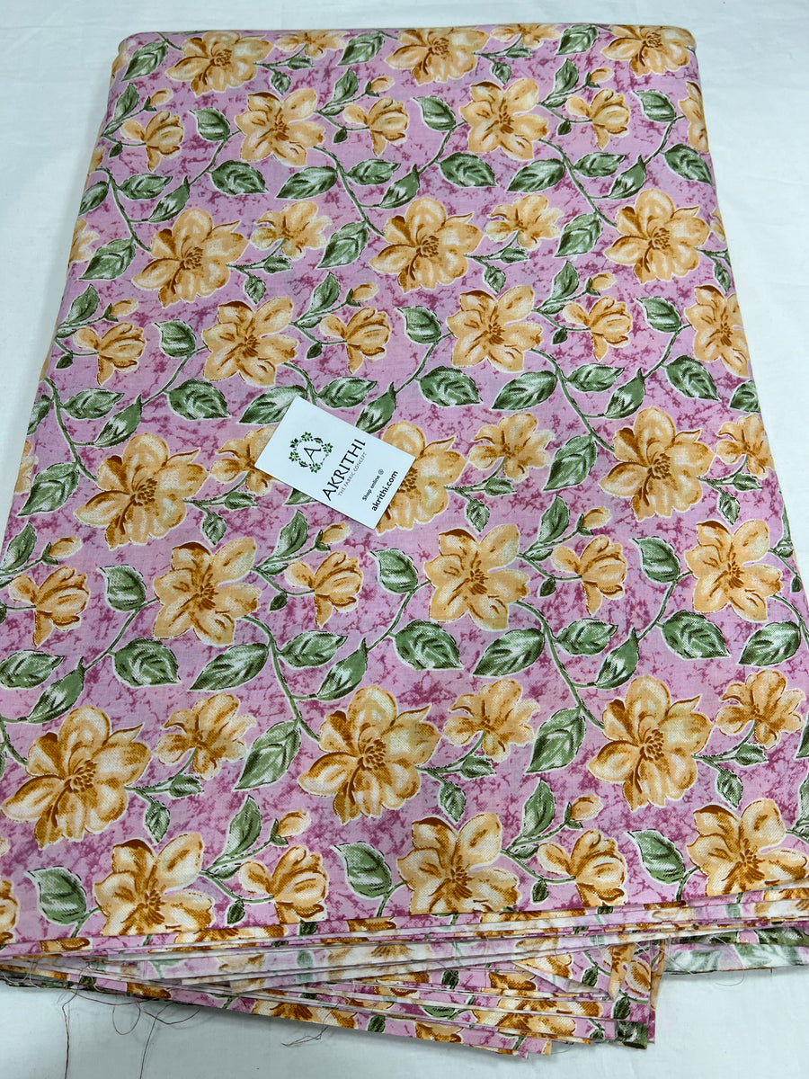 Printed pure cotton fabric