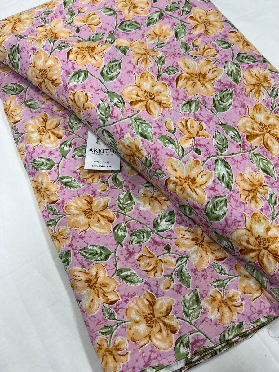 Printed pure cotton fabric