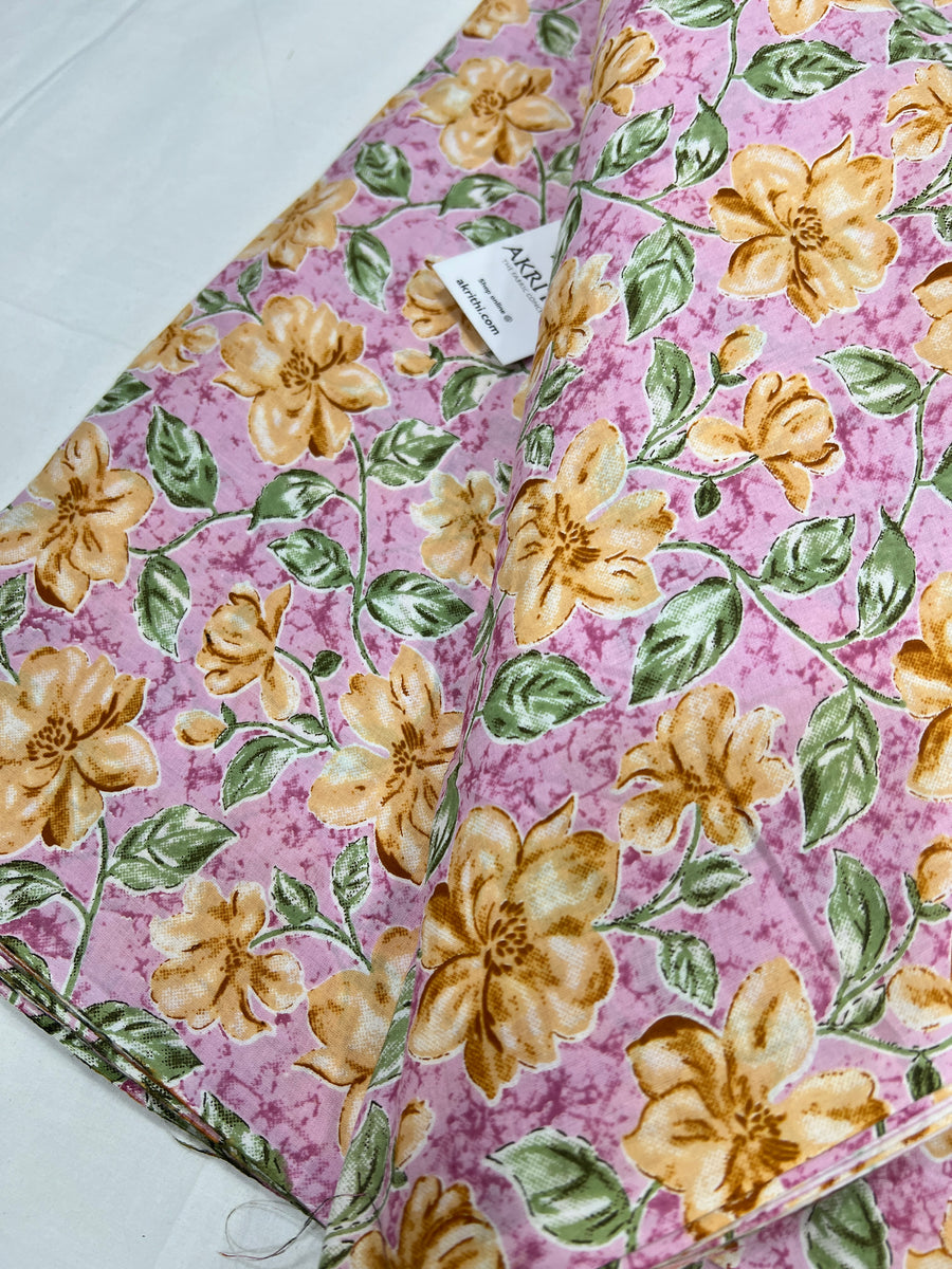 Printed pure cotton fabric