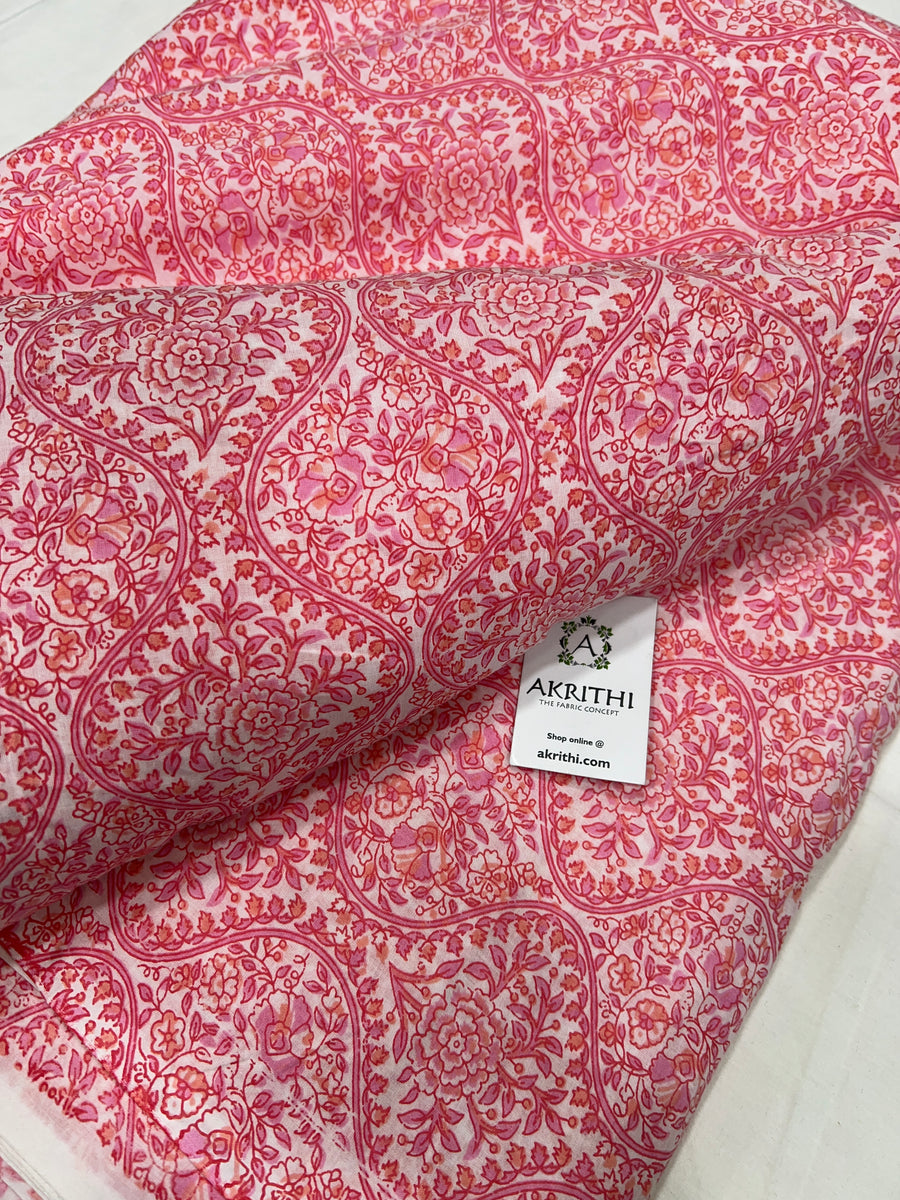 Printed pure cotton fabric