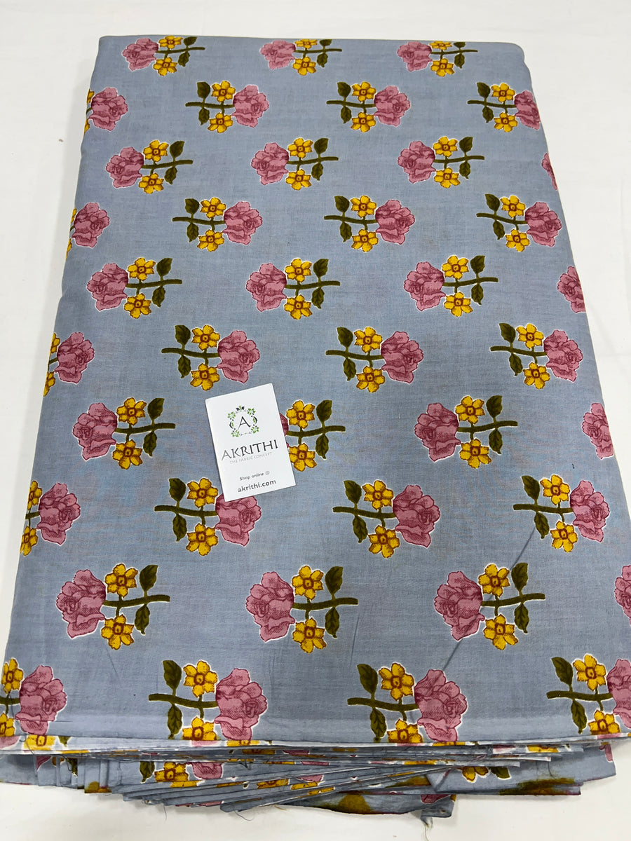 Printed pure cotton fabric