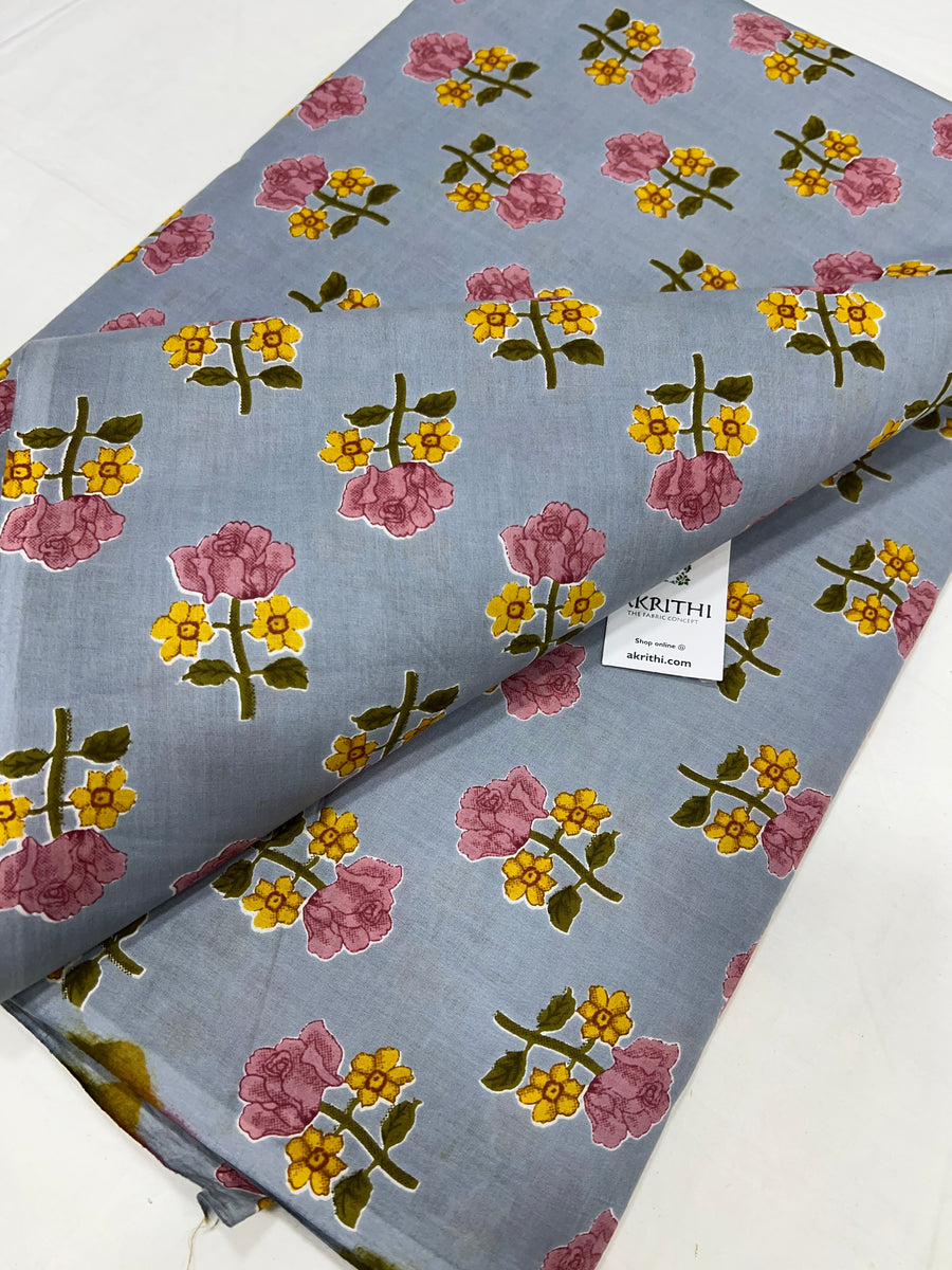 Printed pure cotton fabric