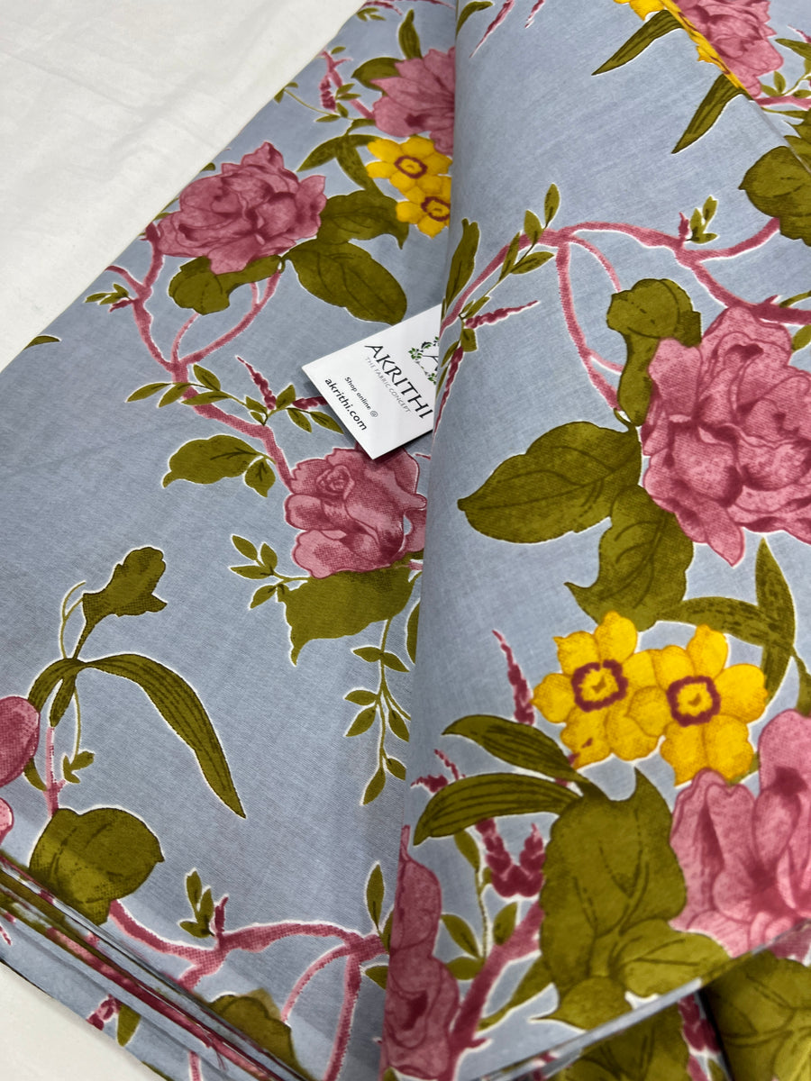 Printed pure cotton fabric