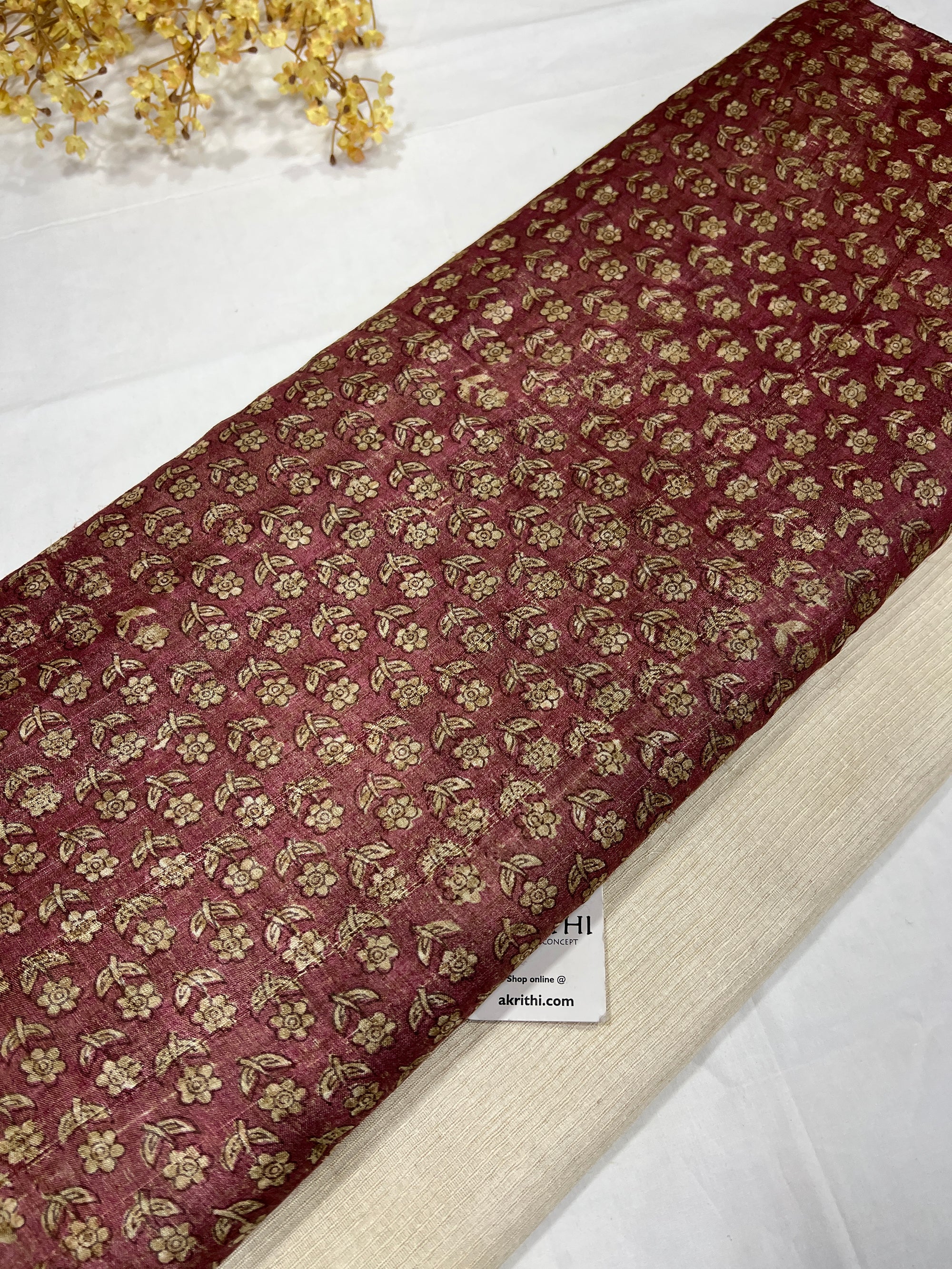 Pure tussar silk salwar suit