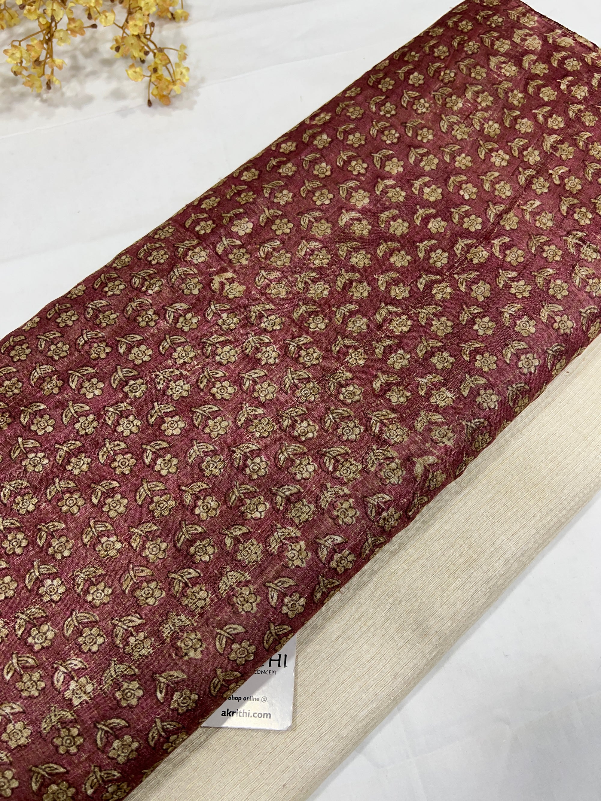 Pure tussar silk salwar suit