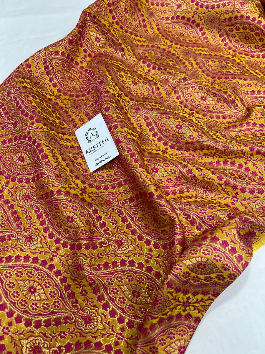 Banarasi brocade fabric 50 cms cut