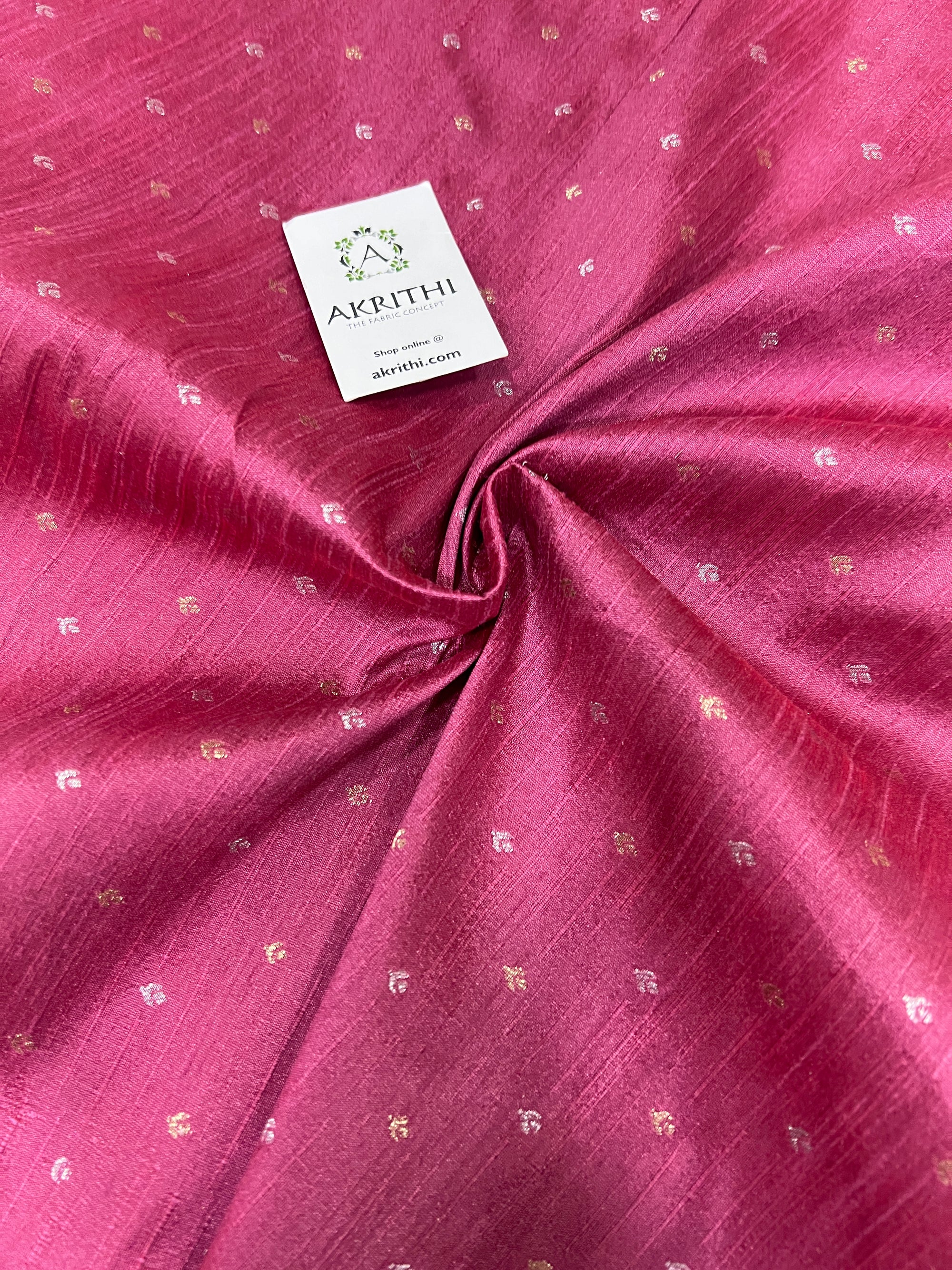 Semi Banarasi raw silk fabric